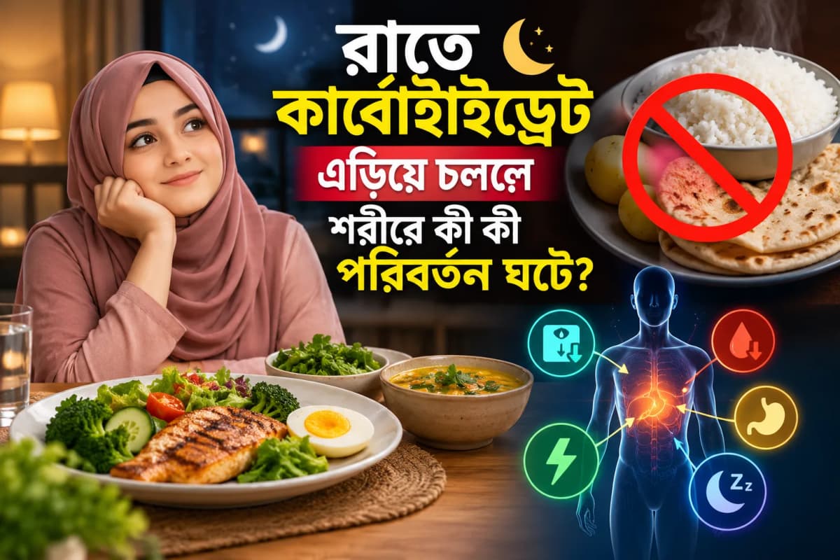 রাতে কার্বোহাইড্রেট এড়িয়ে চললে শরীরে কী কী পরিবর্তন ঘটে?